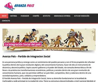 Avanzapais.org.pe(Avanza País) Screenshot