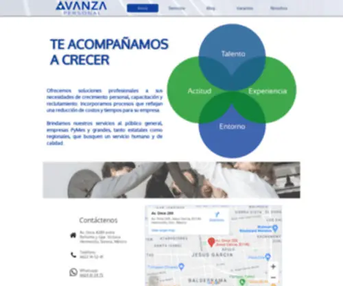 Avanzapersonal.com.mx(Inicio) Screenshot