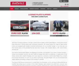 Avaparts.com(License Plate Flippers) Screenshot