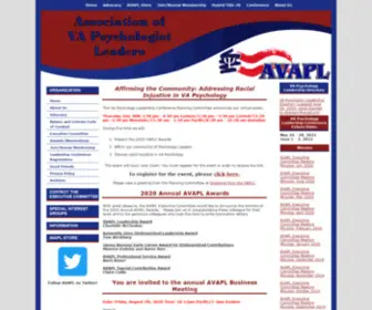 Avapl.org(Association of VA Psychologist Leaders Website) Screenshot