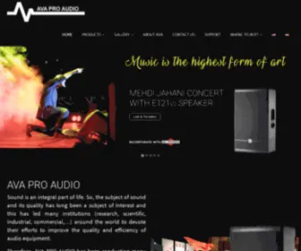Avaproaudio.com(AVA PRO AUDIO) Screenshot