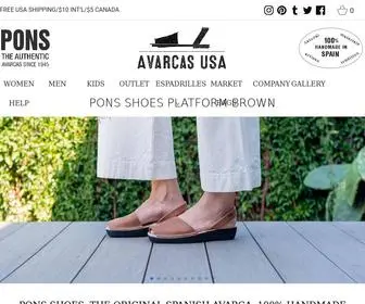 Avarcasusa.com(Avarcas USA) Screenshot