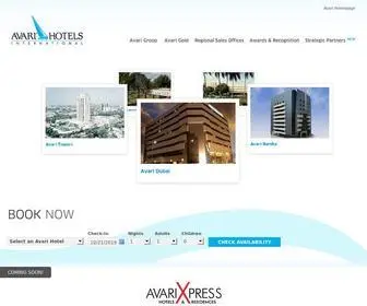 Avari.com(Avari Hotels) Screenshot