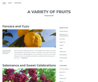 Avarietyoffruits.com(Exploring life) Screenshot