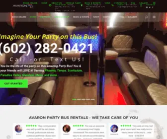 Avaroninc.com(RENT A PARTY BUS) Screenshot