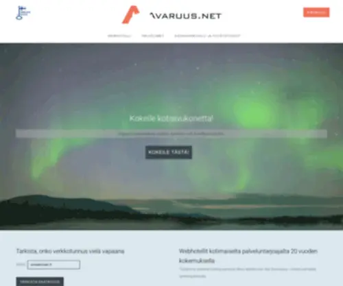 Avaruus.net(Kotimaiset web) Screenshot