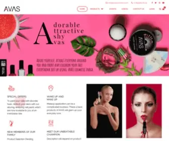 Avascosmetics.com(Love All New Cosmetic Compositions) Screenshot