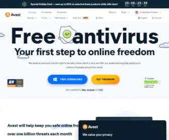Avast.com(Antivirus VPN) Screenshot