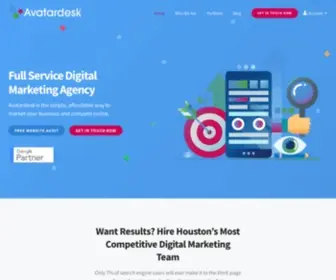 Avatardesk.com(Digital Marketing Agency Houston) Screenshot