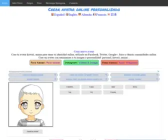 Avatarkawaii.com(Crea tu avatar Kawaii) Screenshot