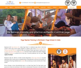 Avataryogaschool.com(Yoga in Rishikesh) Screenshot