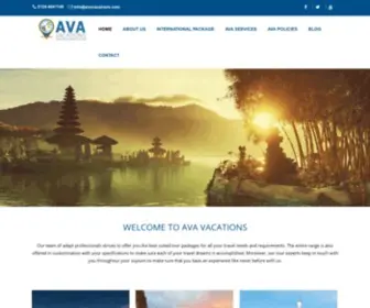 Avavacations.com(AVA VACATIONS) Screenshot