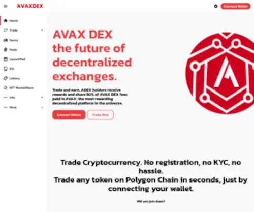 AvaxDex.finance(AVAX DEX) Screenshot