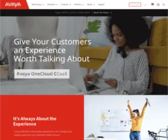 Avaya.ca(Leader in Business Communication and Cloud Solutions) Screenshot