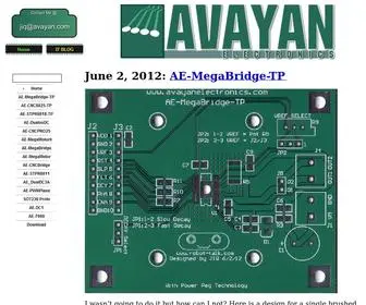 Avayanelectronics.com(Motion Control For Your Motion Project) Screenshot