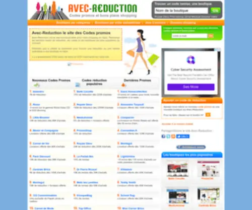 Avec-Reduction.net(Codes) Screenshot