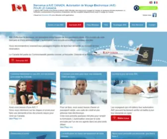 Avecanada.com(AVE Canada) Screenshot