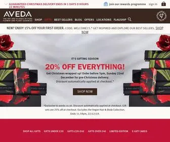 Aveda.co.uk(Aveda UK) Screenshot