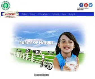 Aveenamilk.com(Aveena Milk) Screenshot