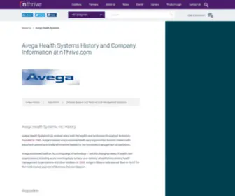 Avega.com(Avega Health Systems) Screenshot