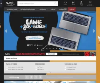 Avell.com.br(Notebook Gamer) Screenshot