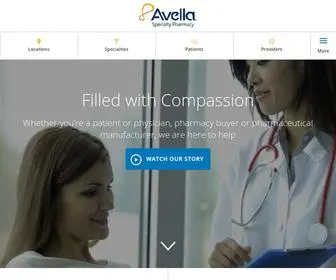 Avella.com(Specialty Pharmacy) Screenshot
