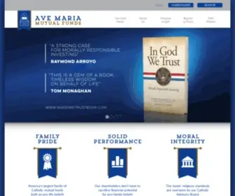 Avemariafunds.com(Ave Maria Mutual Funds) Screenshot