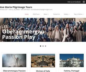 Avemariapilgrimages.com(Ave Maria Pilgrimage Tours) Screenshot