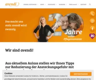 Avendi-Senioren.de(Wohlfühlen im Alter) Screenshot