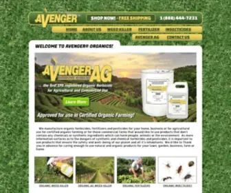 Avengerorganics.com(Avenger®) Screenshot