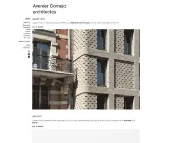 Avenier-Cornejo.com(Avenier Cornejo architectes) Screenshot