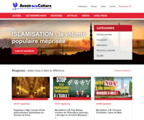 Avenirdelaculture.info(Avenir de la Culture) Screenshot