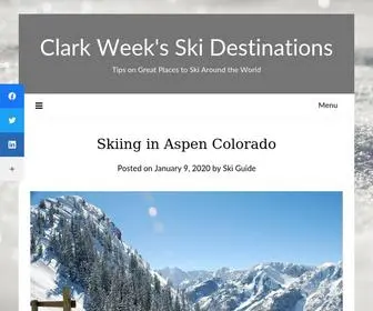 Aventourpatagonia.com(Clark Week's Ski Destinations) Screenshot