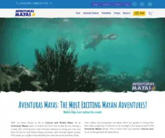 Aventurasmayas.com(Extreme & adventure tours in Riviera Maya) Screenshot