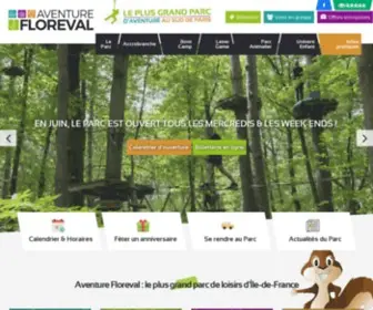 Aventure-Floreval.fr(Parc de loisirs et Accrobranche) Screenshot