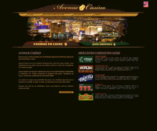 Avenue-Casino.com Screenshot