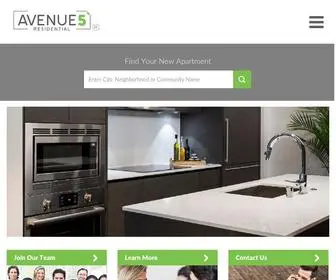 Avenue5.com(Avenue5 Residential) Screenshot