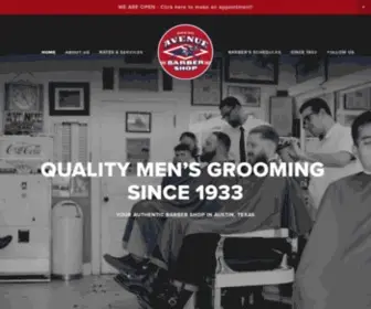 Avenuebarbershop.com(Avenue Barber Shop) Screenshot