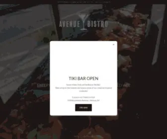 Avenuebistronj.com(Avenue Bistro) Screenshot