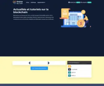 Avenueducoin.com(Actualités et tutoriels sur la blockchain) Screenshot