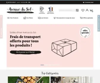 Avenuedusol.com(Avenue du Sol) Screenshot