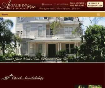 Avenueinnbb.com(Avenue Inn Bed and Breakfast) Screenshot