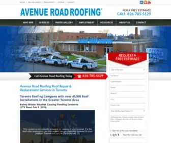 Avenueroadroofing.com(Toronto Roofing Company) Screenshot