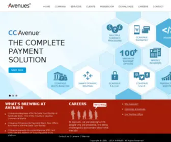 Avenuesindia.com(CCAvenue) Screenshot