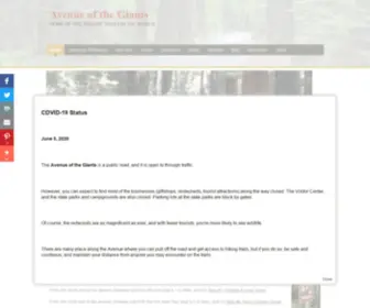 Aveofthegiants.com(The Avenue of the Giants) Screenshot