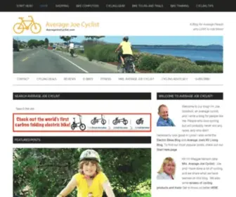 Averagejoecyclist.com(A Blog for Average People who LOVE to ride bikes) Screenshot