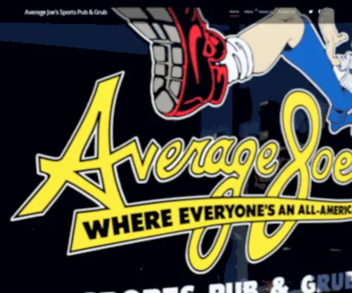 Averagejoes.ws(Average Joe’s Sports Pub & Grub) Screenshot