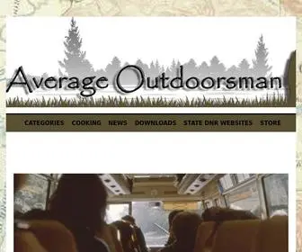 Averageoutdoorsman.com(Home) Screenshot