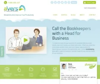 Avers.com.au(Online Bookkeepers) Screenshot