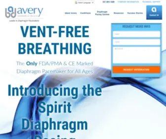 Averybiomedical.com(Diaphragm Pacemaker) Screenshot